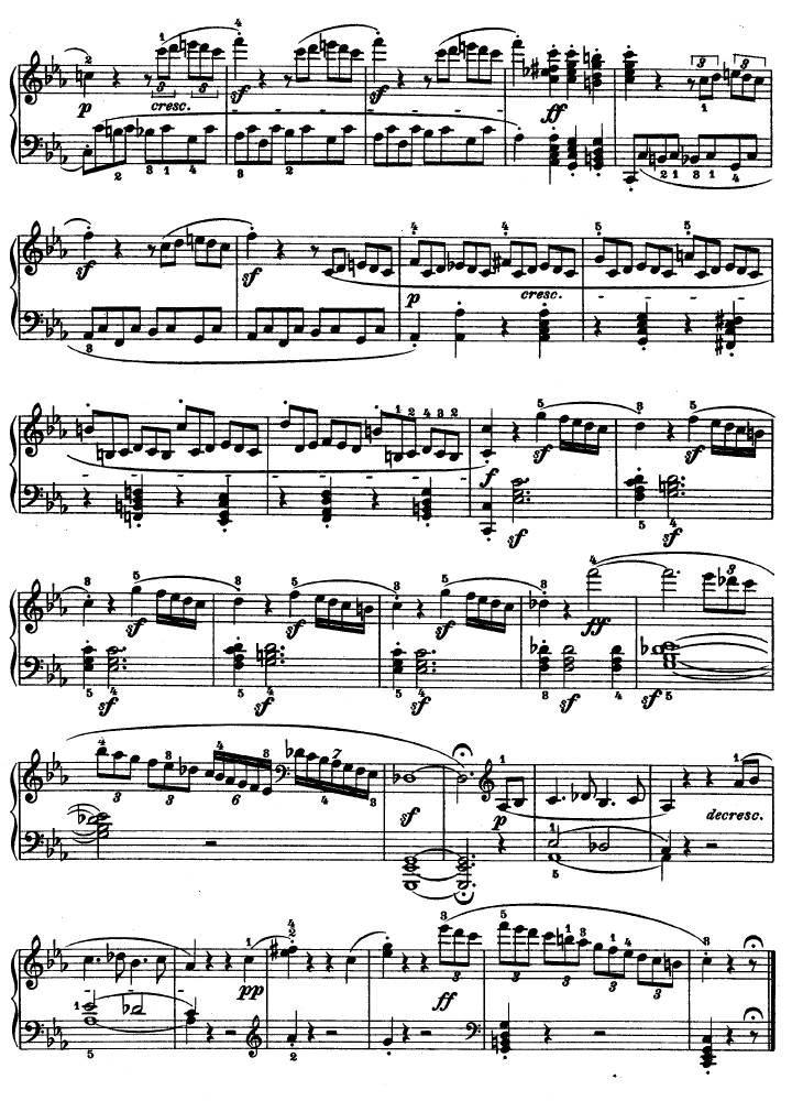C小调第八琴奏鸣曲（悲怆）Op―13-钢琴谱(钢琴曲)-贝多芬-beethoven18