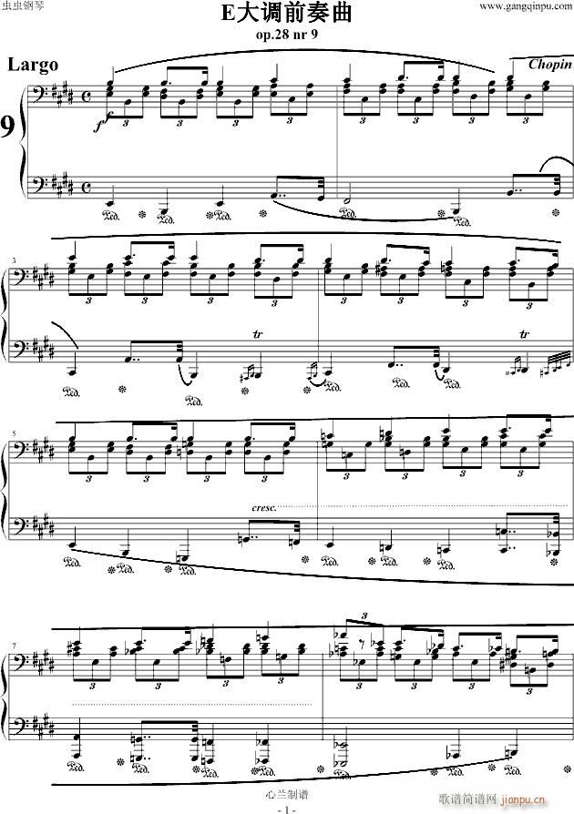 E大调前奏曲_肖邦-chopin1
