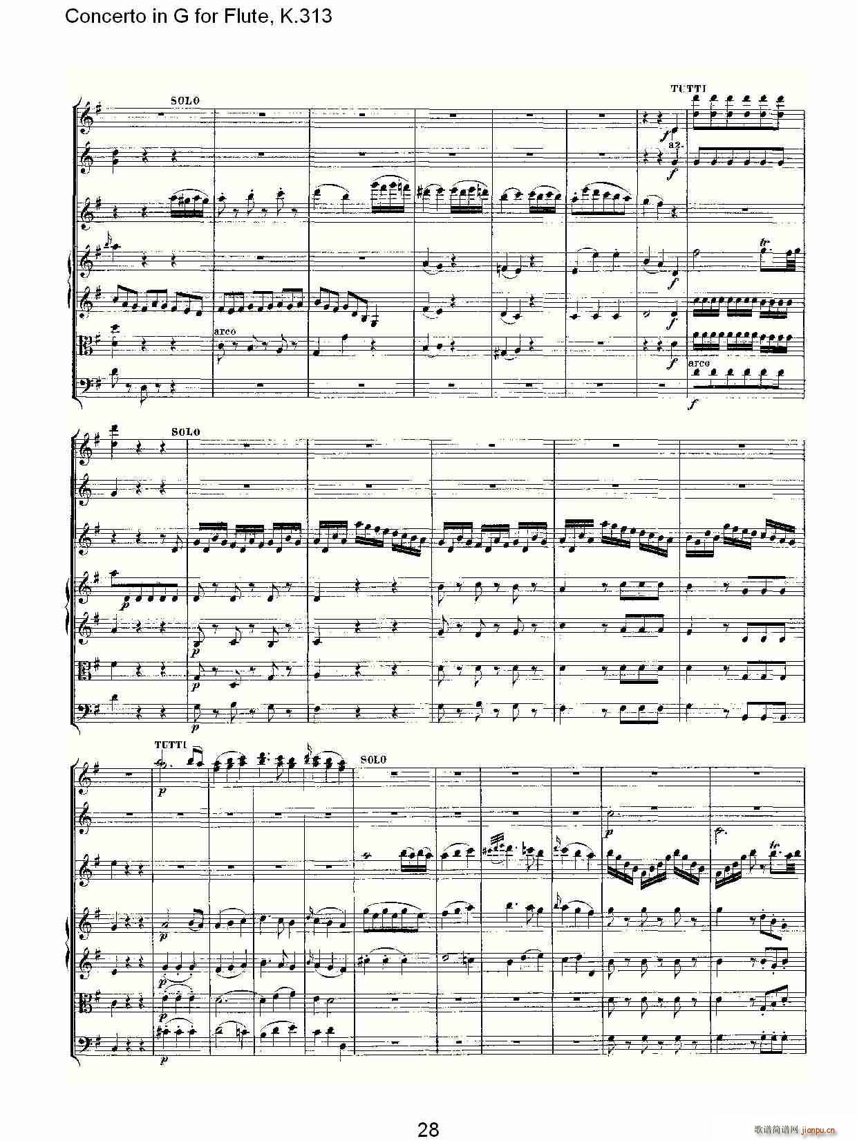 Concerto in G for Flute, K.313（G调长笛协奏曲, K.313）29