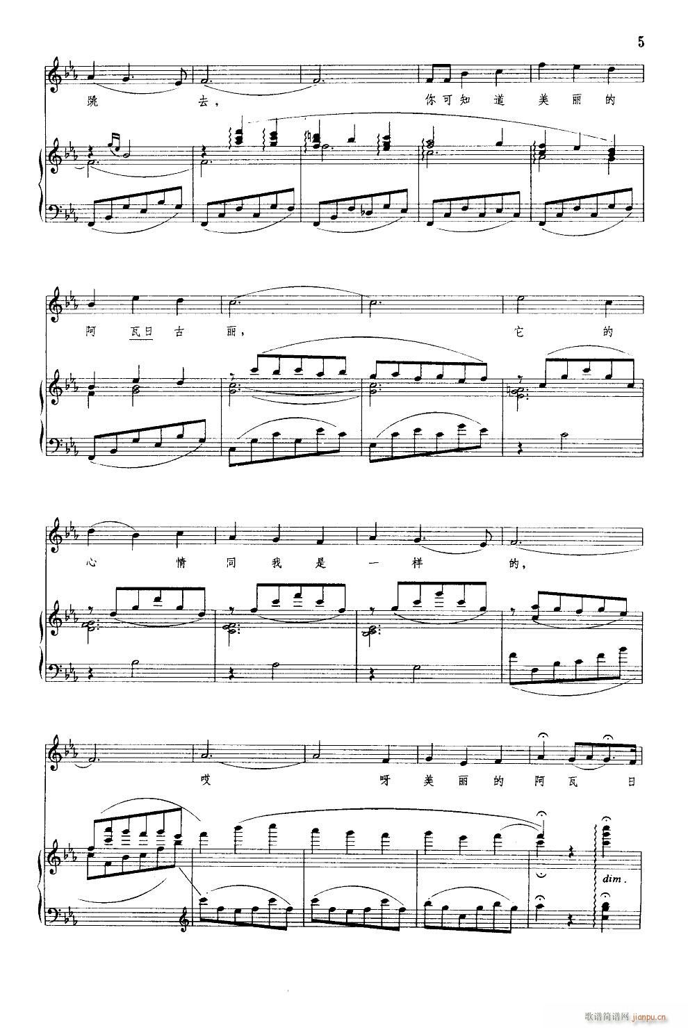 阿瓦古丽 钢伴谱5