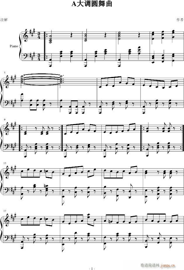 A大调圆舞曲_PARROT1861