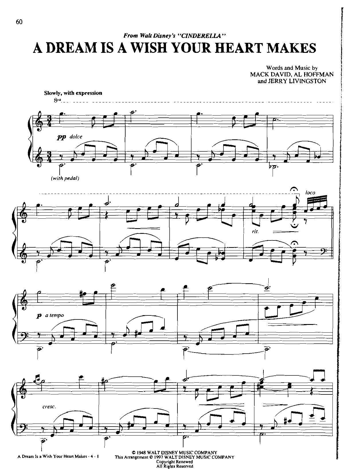 a dream a wish your heart makes(Dan Coates 流行情调 集)1