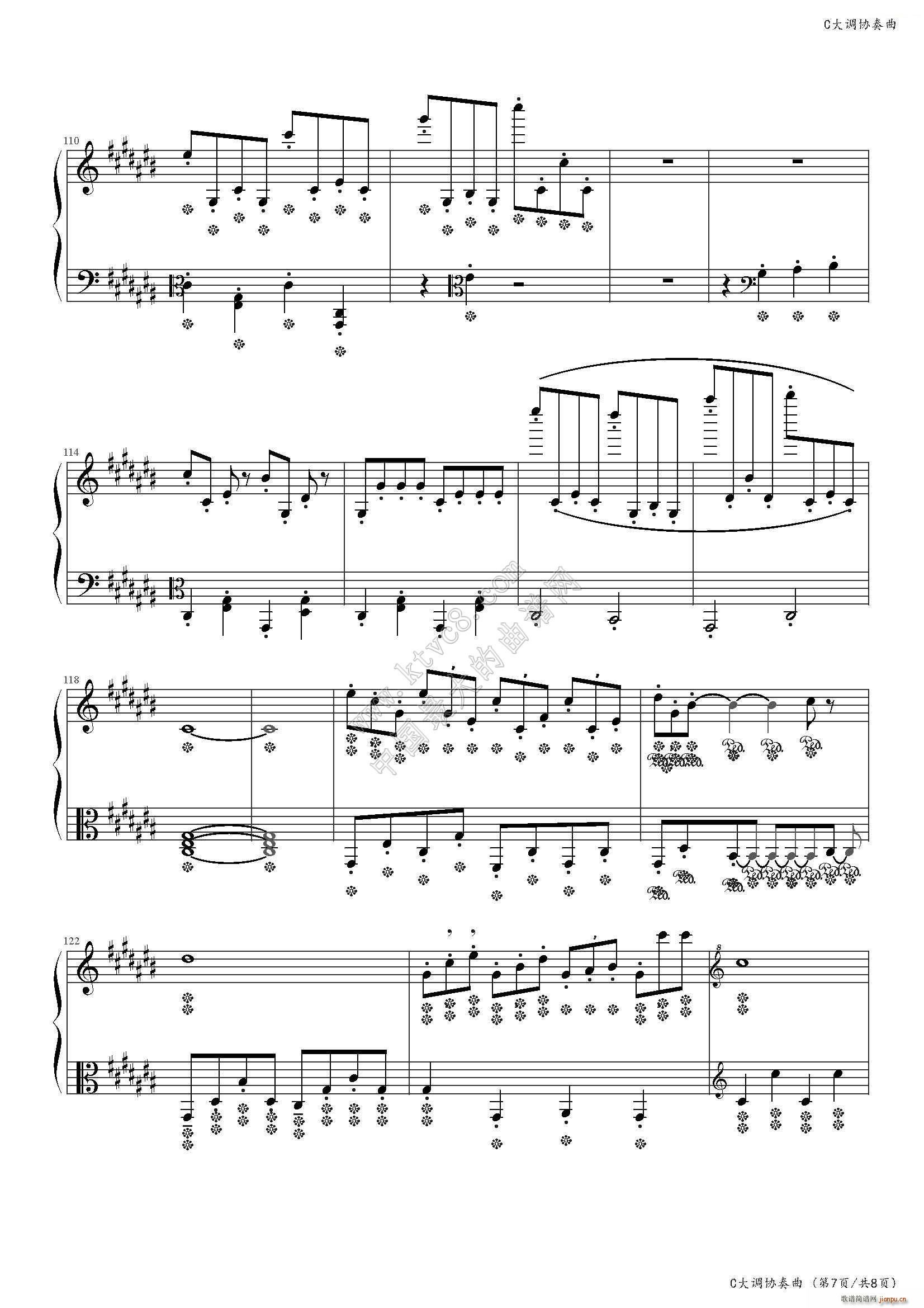 C大调协奏曲（5个乐章）9