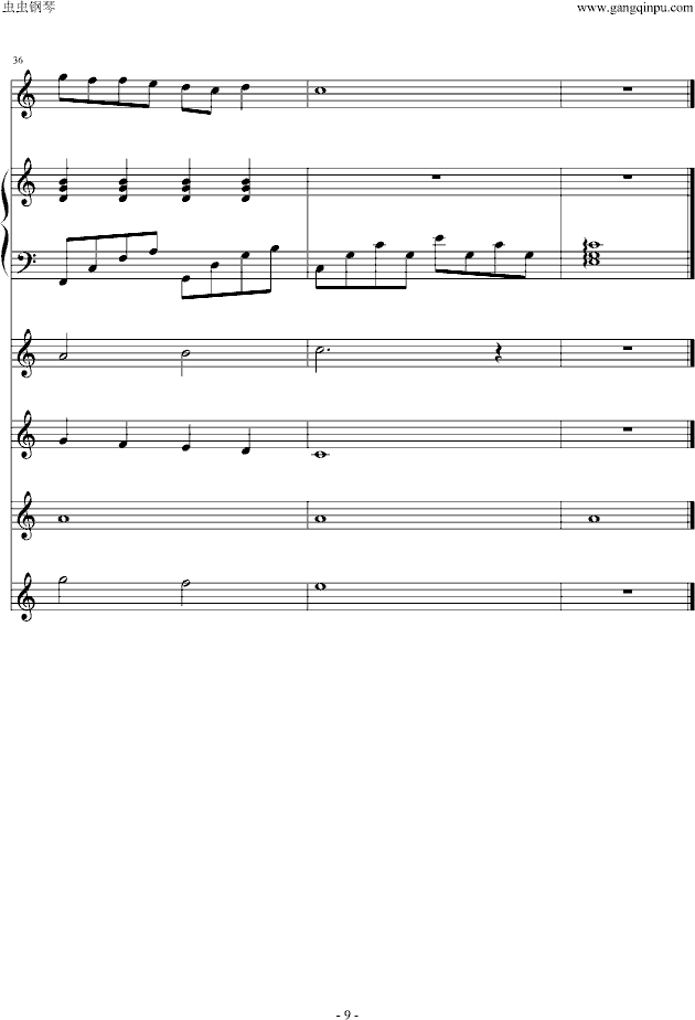 枫（键盘版）-钢琴谱(钢琴曲)-周杰伦9