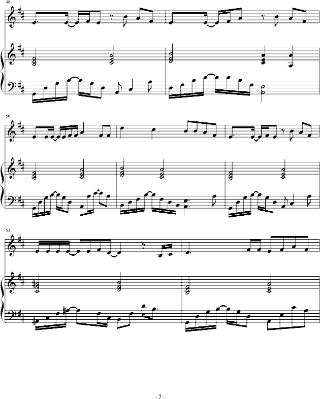 Time after time-弹唱-钢琴谱(钢琴曲)-仓木麻衣7