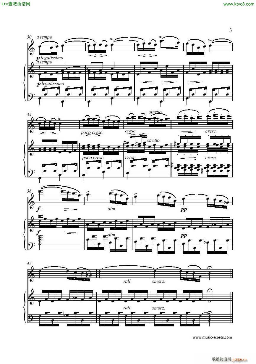 Chopin Tristesse Etude Op 10 No 3 Flute Piano3