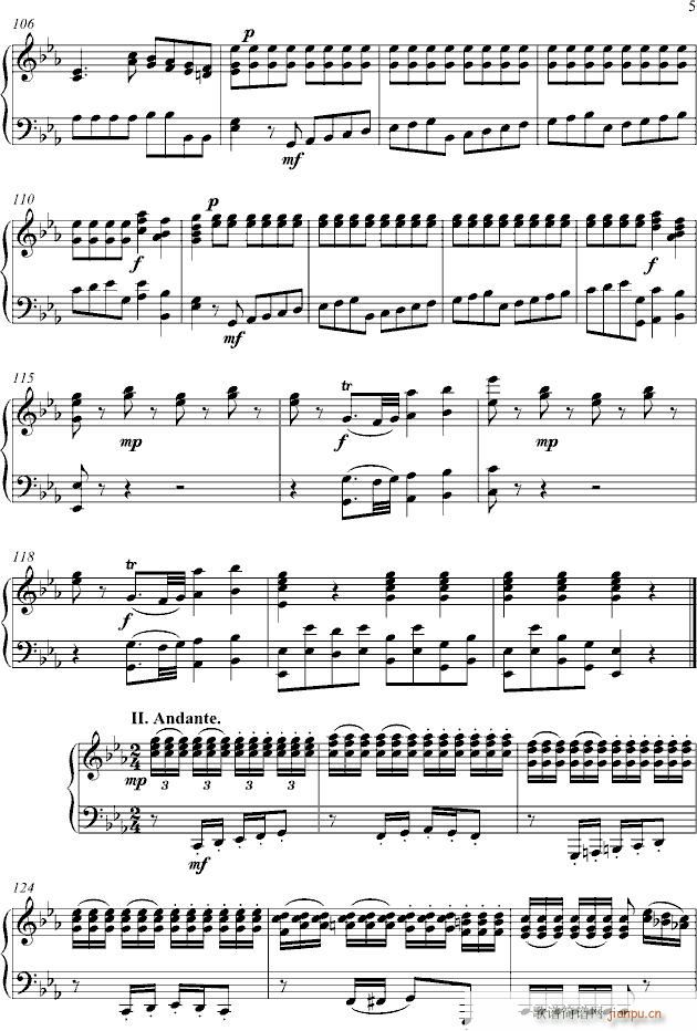 Symphony No.1 for Piano Solo_莫扎特5