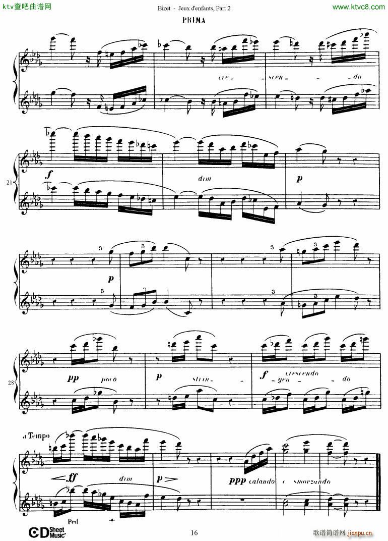 Bizet Jeaux d Enfants Part II17