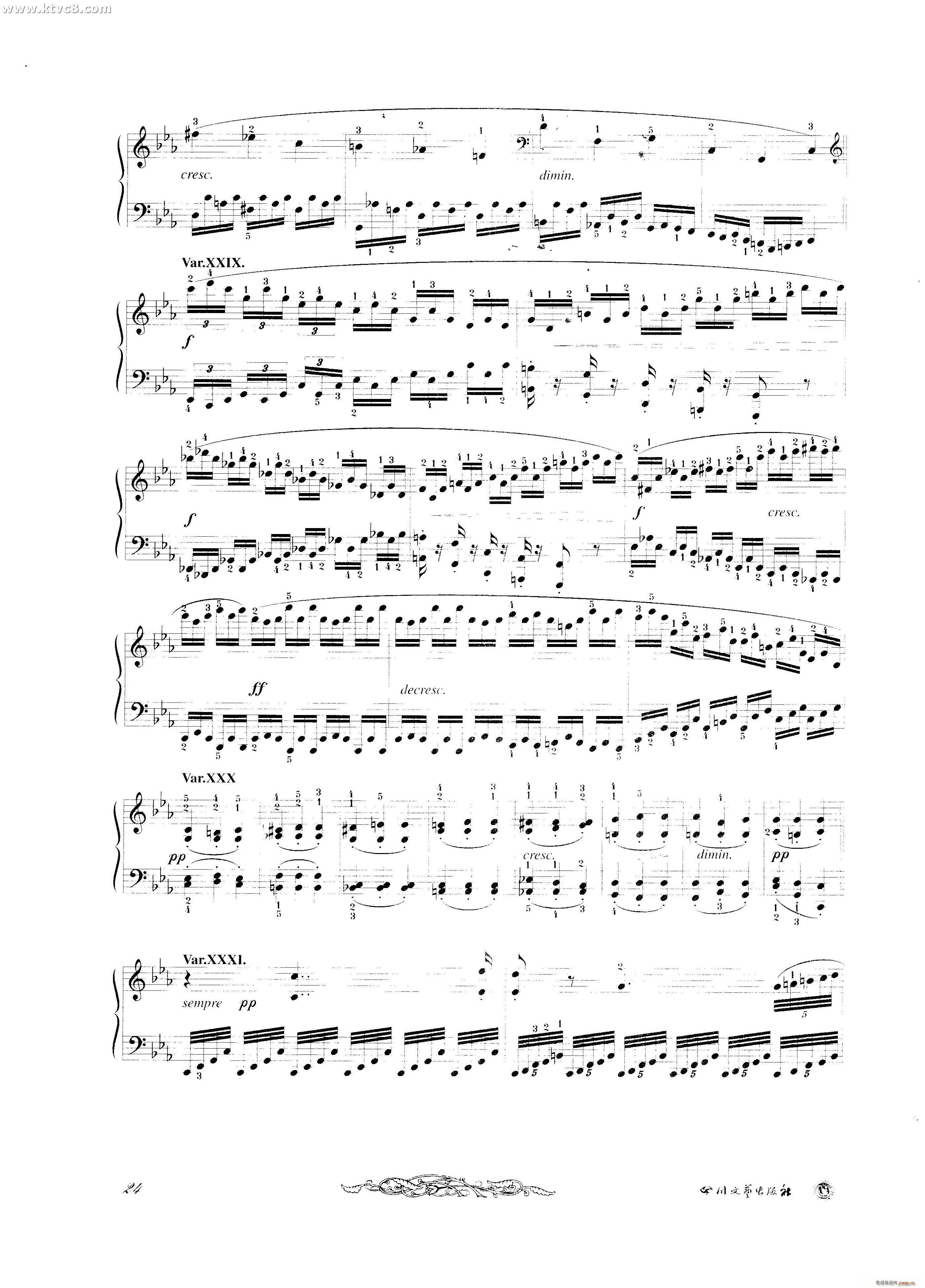 贝多芬钢琴变奏曲集六12