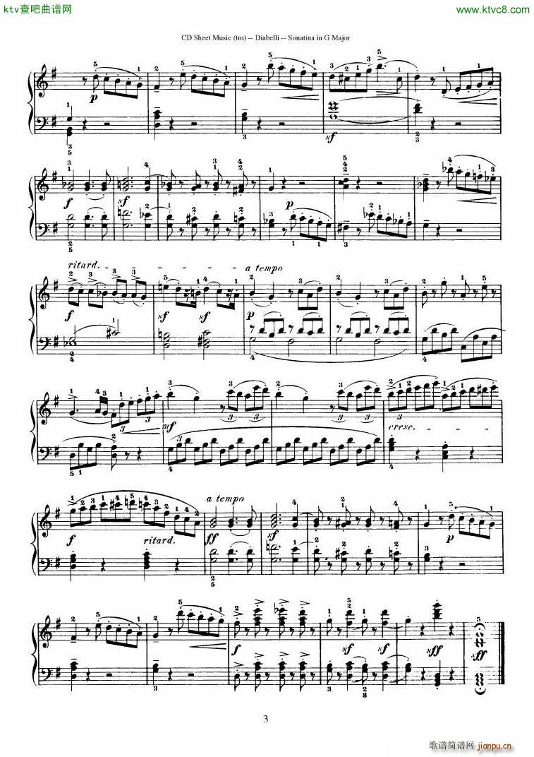 Diabelli Sonatinas Op 168 No 1 7 34P26