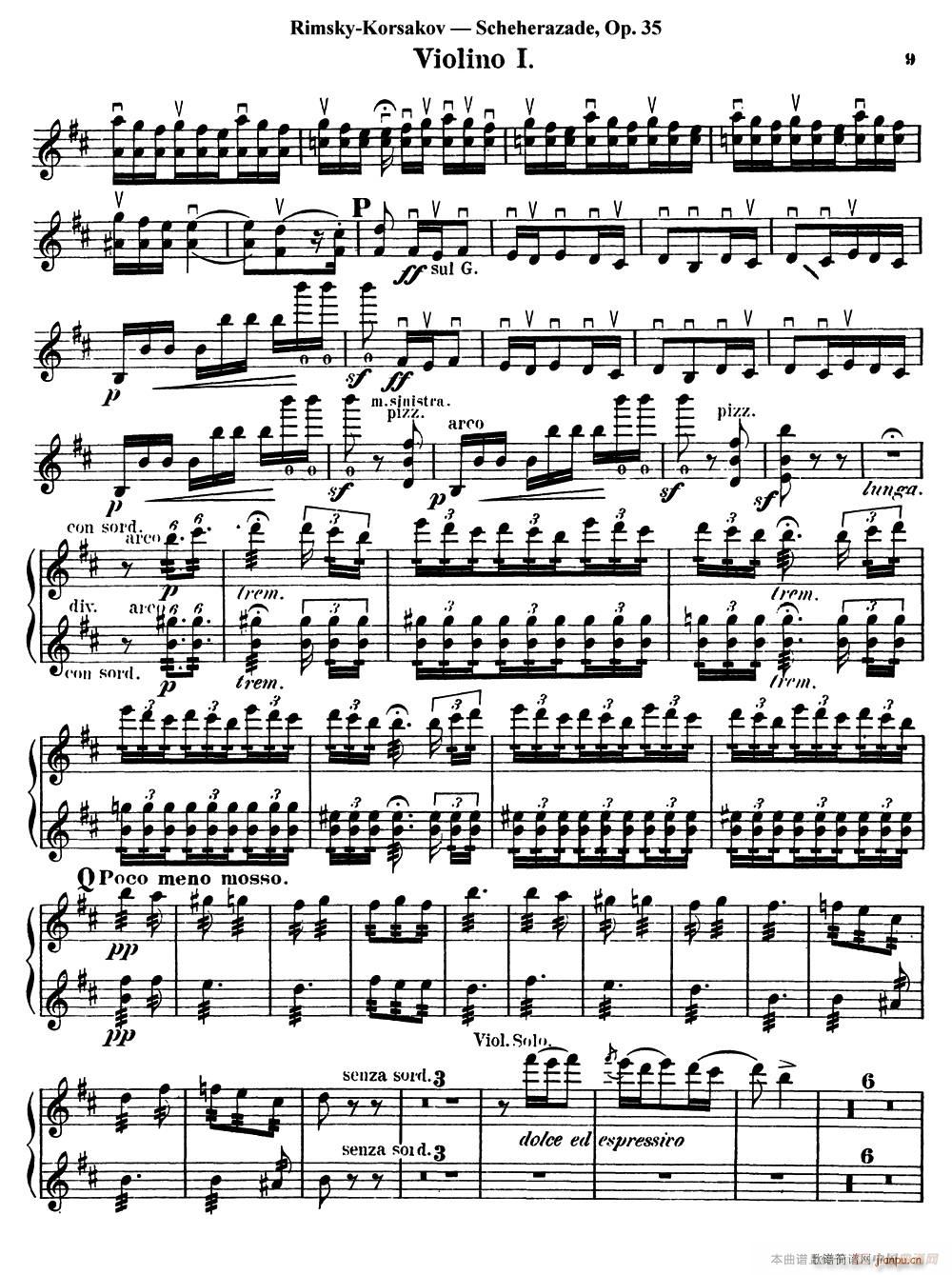 Scheherazade（Ⅱ）Op 35（第一小提琴）6