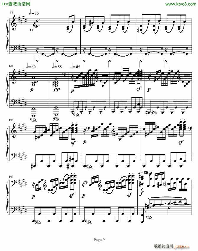 月光奏明曲 作品27之2_贝多芬 beethoven9