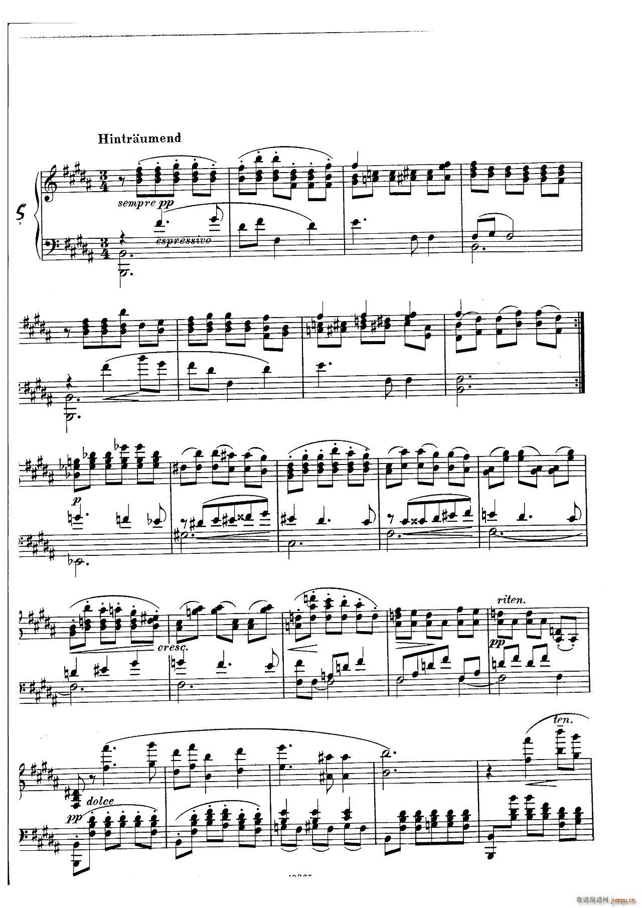封 泽姆林斯基-Landliche Tanzee Op 1（乡村舞曲 ）7