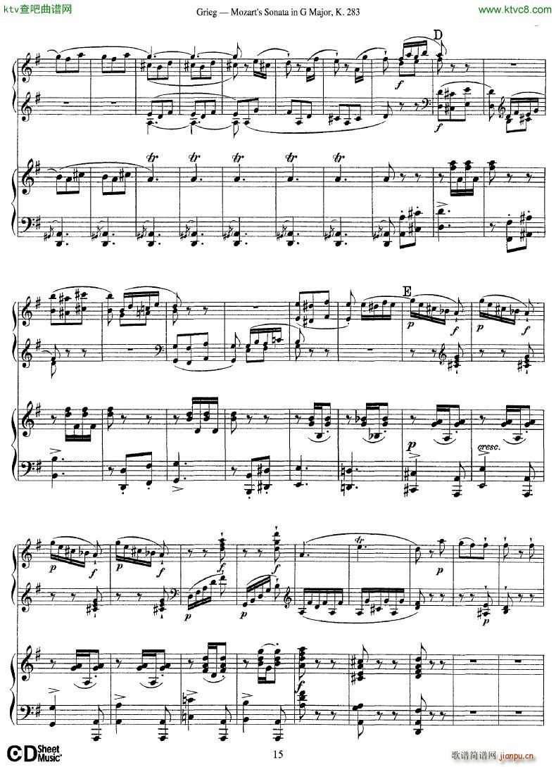 Grieg Sonata K 582 Mozart 2nd Piano Grieg15