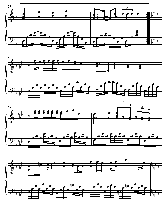 every heart-犬夜叉-钢琴谱(钢琴曲)-动漫影视4