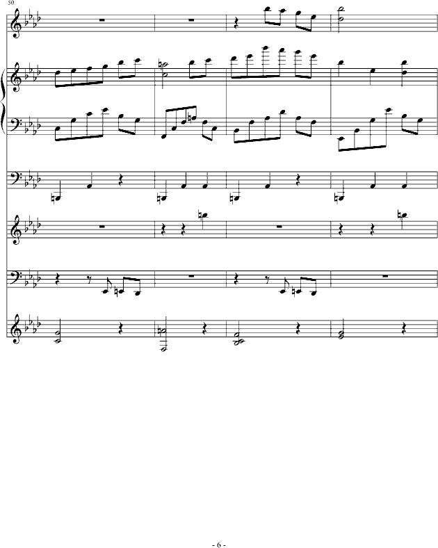 夜洛第二首圆舞曲――宁静-钢琴谱(钢琴曲)-ellocz6