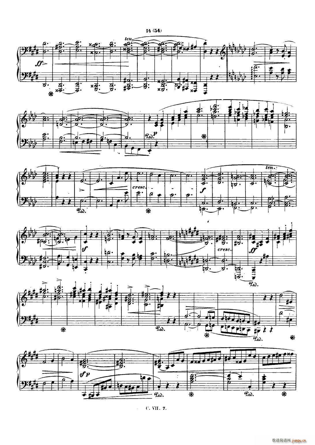 肖邦 钢琴谐谑曲 Chopin Scherzo（No 4 E大调 Op 54）13