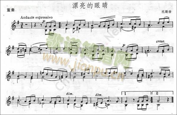 托斯蒂《漂亮的眼晴》1