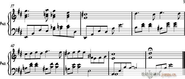 Playing love 钢琴谱 海上钢琴师电影插曲 优美钢琴曲 Playing love3