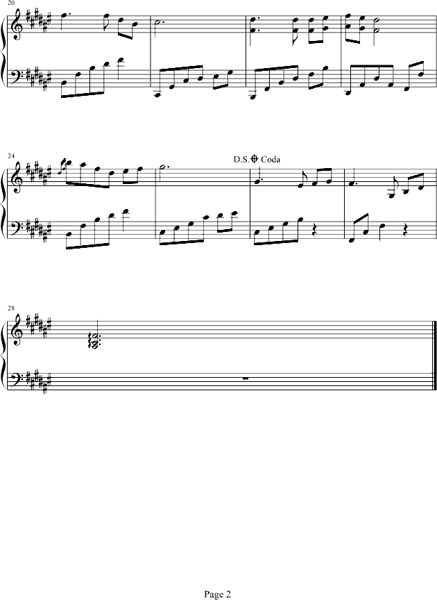 The first snowflakes-钢琴谱(钢琴曲)-班得瑞-Bandari2