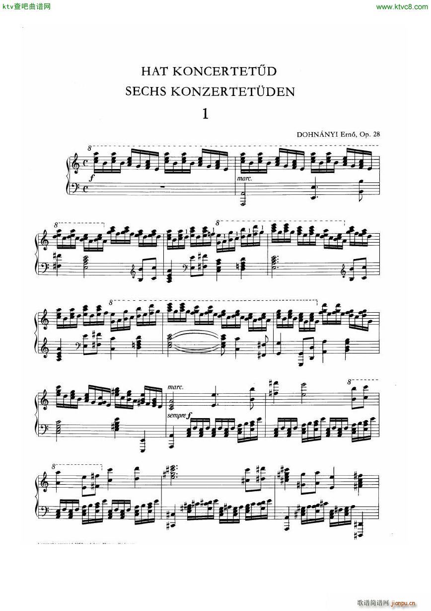 Dohnanyi Etude Op 28 11