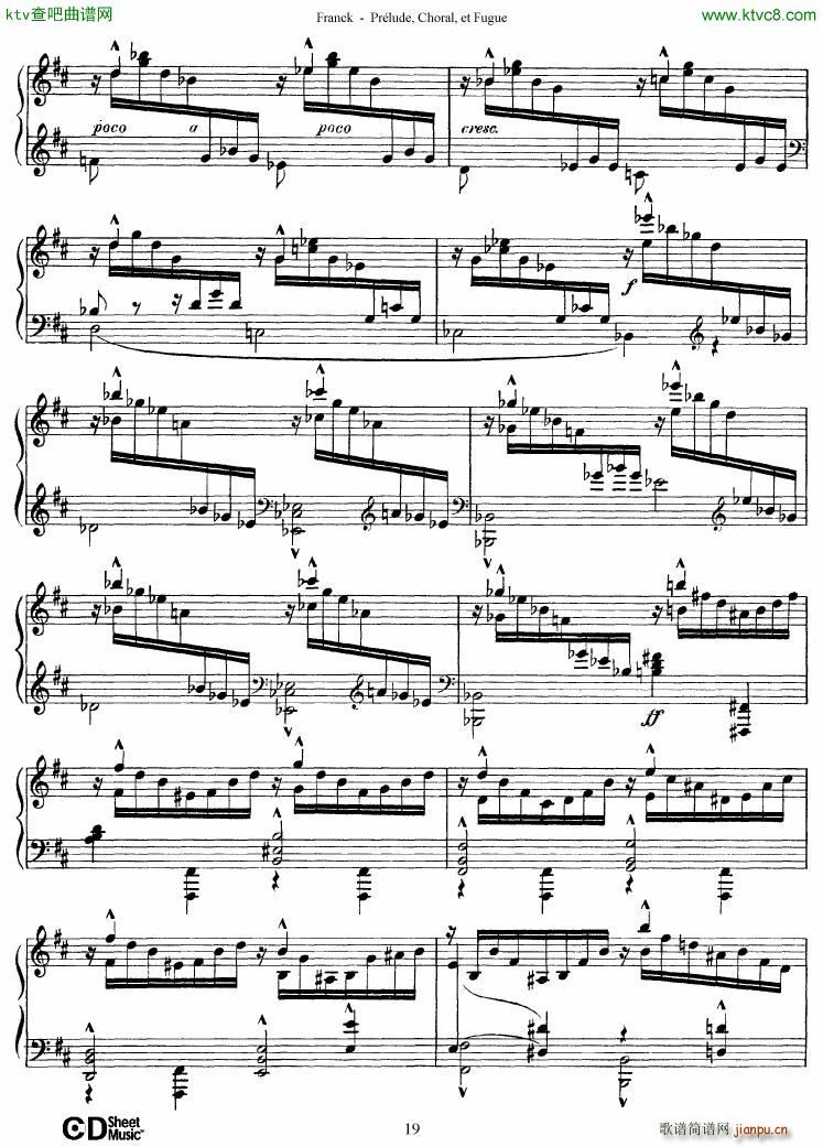 Franck Prélude Choral et Fugue19