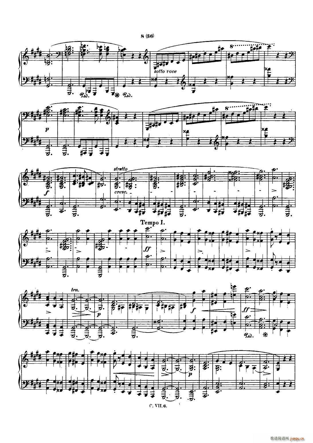 肖邦 钢琴谐谑曲 Chopin Scherzo（No 3 升c小调 Op 39）7