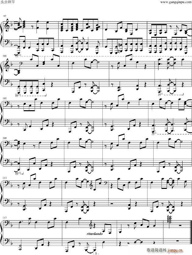 California Gurls F Major Bruno Mars 翻唱版伴奏5