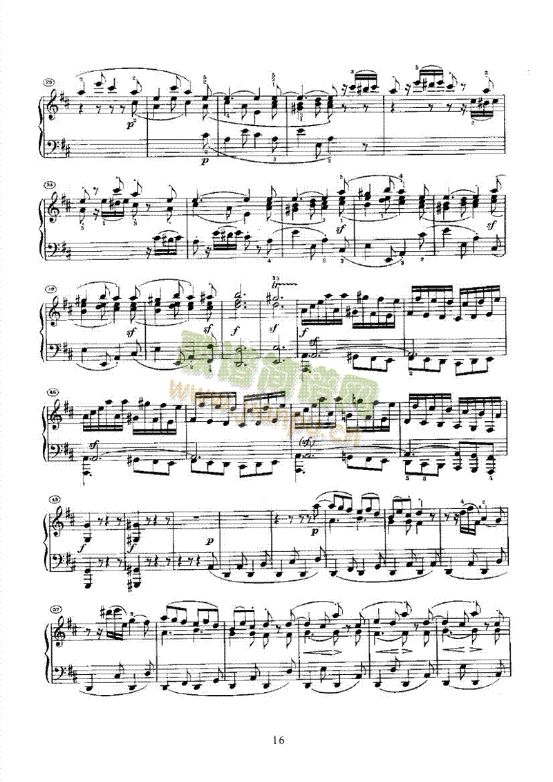 奏鸣曲(Opus28) 键盘类 钢琴16