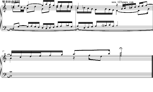 戈原-巴赫Fuga I(BWV 846-2)-巴赫4