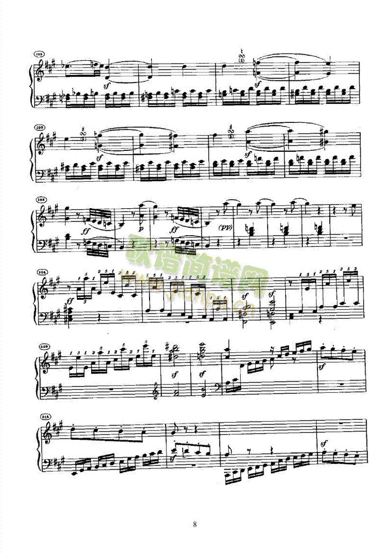 奏鸣曲(Opus2 Nr.2) 键盘类 钢琴8