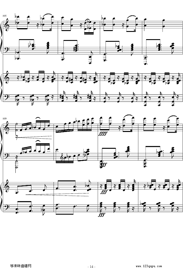 爵士双钢琴奏鸣曲第三乐章-米约14