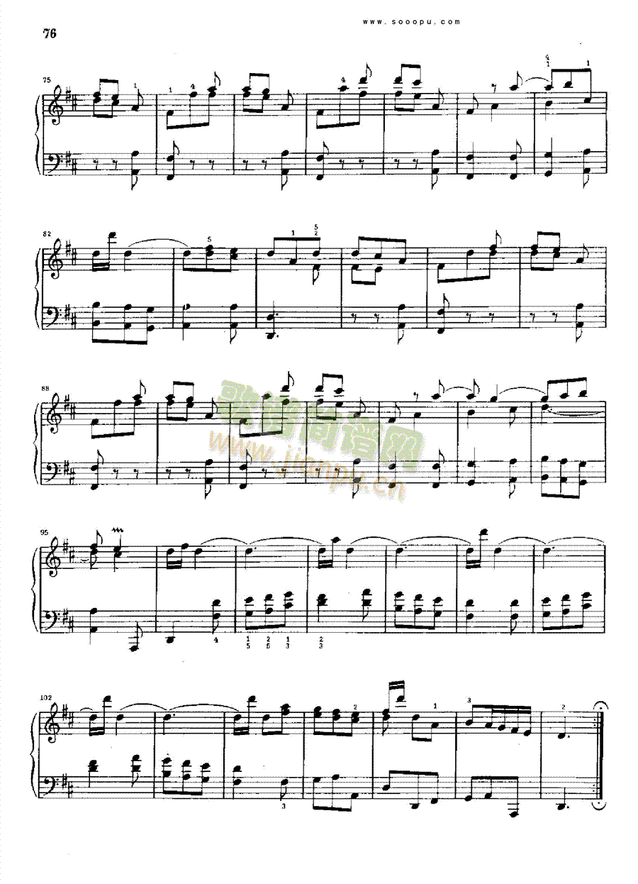 D大调奏鸣曲K430.L463 键盘类 钢琴3