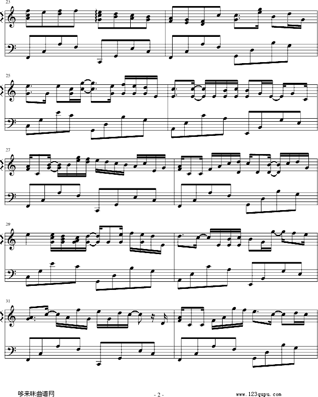 卡农-（简单和弦版）-帕赫贝尔-Pachelbel2