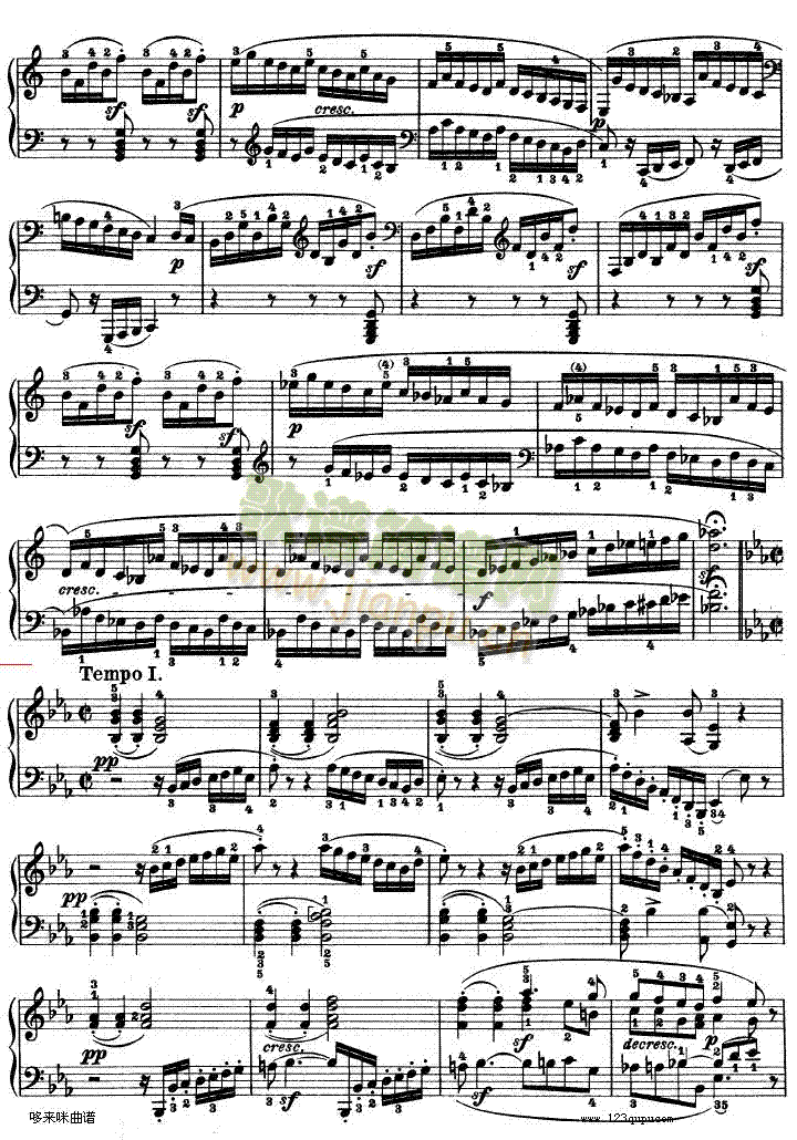 第十三钢琴奏鸣曲-（Op.27 No.1）-贝多芬3