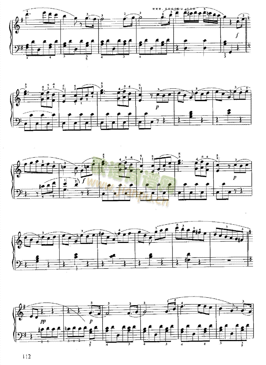 小奏鸣曲(Op.49 No.2) 键盘类 钢琴8