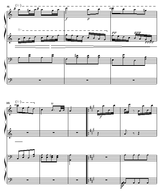 土耳其进行曲四手联弹15