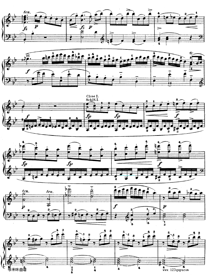 降B大调奏鸣曲 kv333-莫扎特7