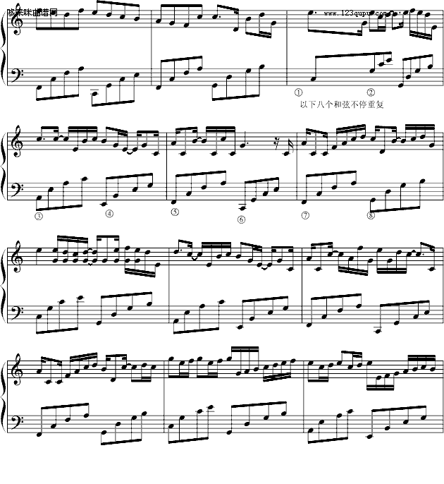 卡农-完美简单版-帕赫贝尔-Pachelbel2