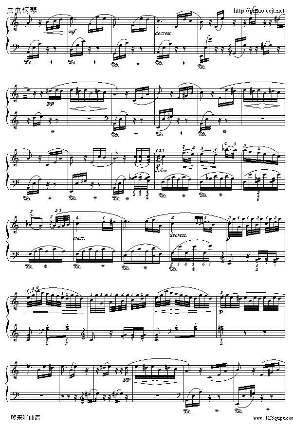致爱丽丝-For Elise-贝多芬2