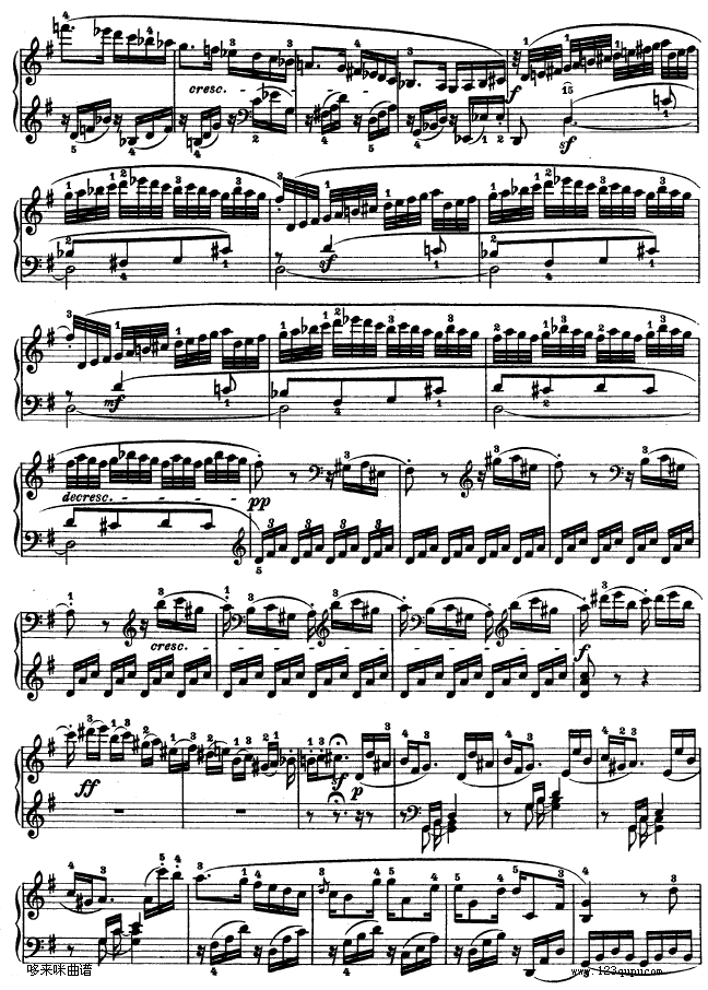 G大调第十钢琴奏鸣曲　Op. 14 No--2-贝多芬5