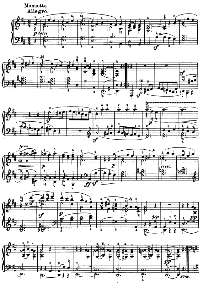 D大调第七钢琴奏鸣曲 - Op. 10 No--315