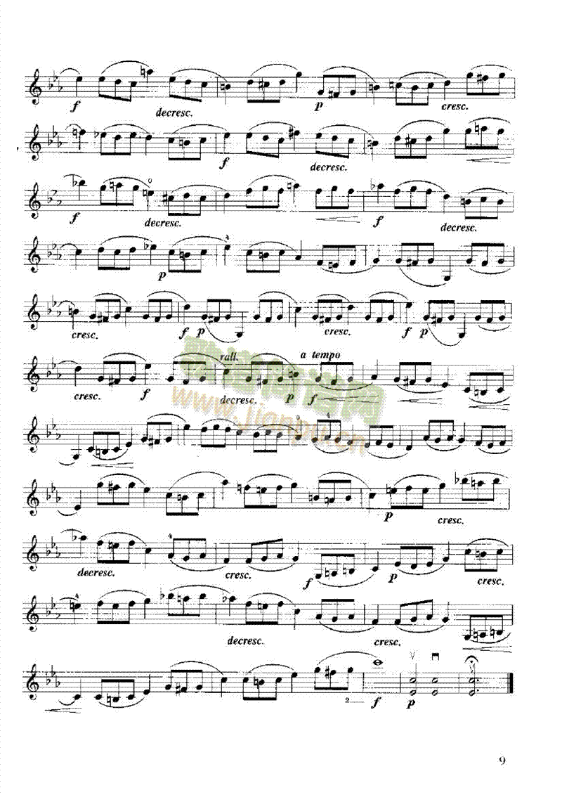 开塞小提琴练习曲36首 弦乐类 小提琴9