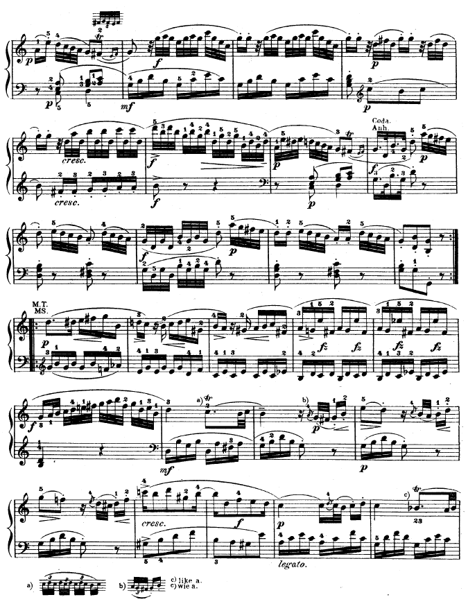 钢琴奏鸣曲 kv3303