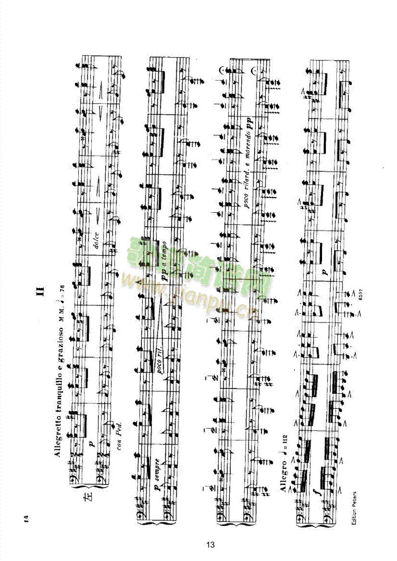 挪威舞曲（四手联弹op.35） 键盘类 钢琴13