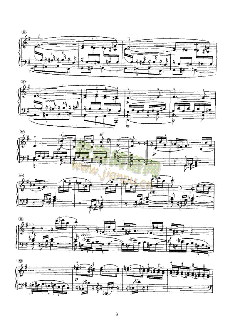 奏鸣曲(Opus14 Nr.2) 键盘类 钢琴3