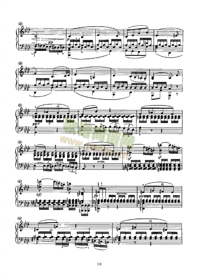 奏鸣曲(Opus13) 键盘类 钢琴10