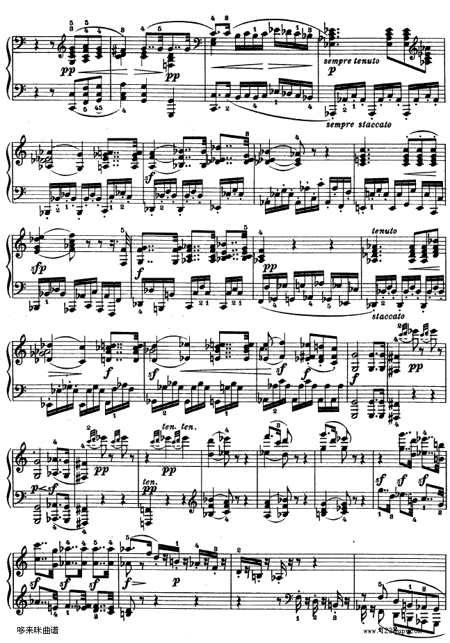 降E大调第四钢琴奏鸣曲-Op.7-贝多芬12