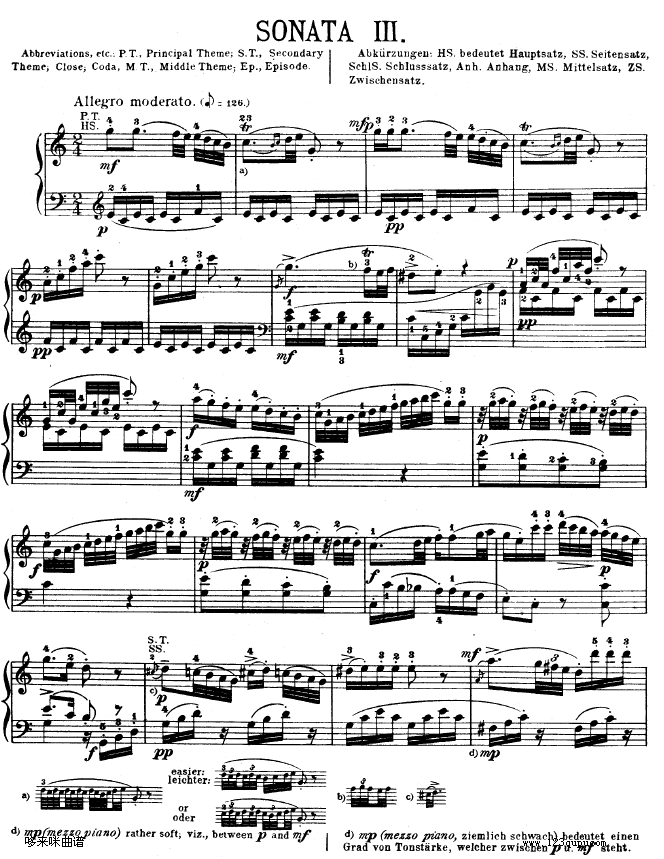 钢琴奏鸣曲 kv330-莫扎特1
