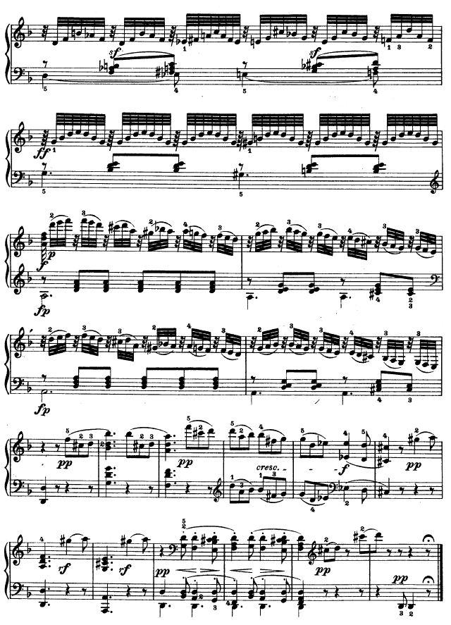 D大调第七钢琴奏鸣曲 - Op. 10 No--314